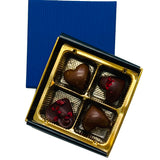 Chocolate Hearts with Freeze Dried Raspberry Quartet