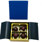 Chocolate Hearts with Freeze Dried Raspberry Quartet